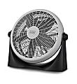 Black+Decker High Velocity 16” Floor Fan, 19-3/16”H x 20-9/16”W x 6-7/16”D, White 1 thumbnail image
