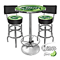 Trademark Global Ultimate Game Room Bud Light Lime Pub Table With 2 Bar Stools, Green/Chrome