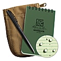 Rite In The Rain® Pocket Top-Spiral Notebook Kit, 3" x 5", Green