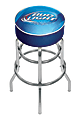 Bud Light® Padded Swivel Bar Stool, Blue/Chrome 1 thumbnail image