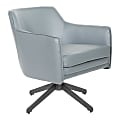 Office Star™ Work Smart Faux Leather Guest Chair, Charcoal Gray