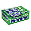 Mentos Chewy Mint Spearmint Candy, 1.32 Oz, Pack Of 15 Boxes