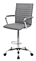 Boss Office Products Drafting Stool, Gray/Chrome