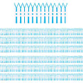 Eureka School Extra-Wide Deco Trim, A Teachable Town Picket Fence, 37’ Per Pack, Set Of 6 Packs 1 thumbnail image