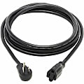Eaton Tripp Lite Series Power Extension Cord, Right-Angle NEMA 5-15P to NEMA 5-15R - Heavy-Duty, 15A, 120V, 14 AWG, 10 ft. (3.05 m), Black 1 thumbnail image