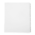 SKILCRAFT® Index Divider Sheets With Numerical Tabs, 26-50, Letter Size, Clear, Set Of 25 (AbilityOne 7530-01-407-2248) 1 thumbnail image