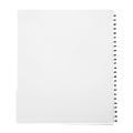 SKILCRAFT® Index Divider Sheets With Numerical Tabs, 26-50, Letter Size, Clear, Set Of 25 (AbilityOne 7530-01-407-2248) 1 thumbnail image