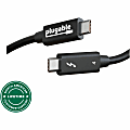 Plugable Thunderbolt 4 Cable [Thunderbolt Certified] - 2M/6.6ft, 100W Charging, Single 8K or Dual 4K Displays, 40Gbps Data Transfer, Driverless 1 thumbnail image