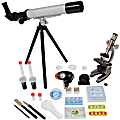 Edu-Toys® Microscope And Telescope Set With Survival Kit, Grade 3 - 12 1 thumbnail image