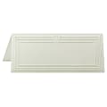 First Base Overtures Embossed Tent Cards, 1 13/16" x 4 1/4", 30% Recycled, Ivory, Pack Of 1,500