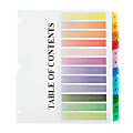 SKILCRAFT® Numerical Tab Set, 8 1/2" x 11", 30% Recycled, Set Of 12, Assorted Colors (AbilityOne 7530-01-621-5258) 1 thumbnail image