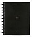 TUL® Wireless/Wired Charging Discbound Notebook, Leather Cover, Letter Size, Black