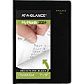 2024-2025 AT-A-GLANCE® 13-Month Designer Cover Monthly Planner, 7" x 10", Black, January 2024 To January 2025, 7043205