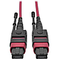 Eaton Tripp Lite Series 100G MTP/MPO Multimode OM4 Plenum-Rated Fiber Optic Cable (F/F), 12 Fiber, 40/100GBAS - N84503M12MG 1 thumbnail image