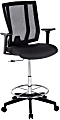 VARI Mesh Drafting Chair With Back, Black 1 thumbnail image