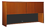 Lorell® Sao Paulo Stack-On Storage Hutch, 39"H x 70"W x 14"D, Cherry