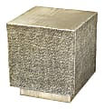 Zuo Modern Mono Aluminum Square End Table, 20-1/8”H x 18-1/8”W x 18-1/8”D, Gold