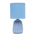 Simple Designs Thimble Base Table Lamp, 10-1/16"H, Sky Blue/Sky Blue 1 thumbnail image