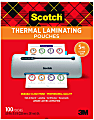 Scotch® Thermal Laminating Pouches, 8-15/16" x 11-7/16", Clear, Pack Of 100 Sheets, TP5854-100