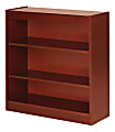 Lorell® Veneer Modular Shelving Bookcase, 3-Shelf, 36"H x 36"W x 12"D, Cherry 1 thumbnail image