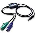 Aten PS/2 to USB Adapter - Type A Male USB, mini-DIN (PS/2) Female - 35.43" 1 thumbnail image