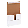 Partners Brand Self-Seal Multi-Depth Deluxe Easy-Fold Mailers, 11 1/8" x 8 5/8" x 2", White, Pack Of 25