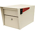 Mail Boss Mail Manager Locking Security Mailbox, 11-1/4"H x 10-3/4"W x 21"D, Off White 1 thumbnail image