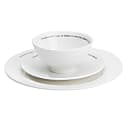 Mind Reader Religious 3-Piece Dinnerware Set, White 1 thumbnail image
