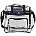 Eastsport Clear Stadium Tote Bag, 12"H x 12"W x 6"D, Black 1 thumbnail image