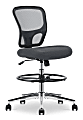 Click365 Perch Mesh Drafting Chair With Back, Dark Gray