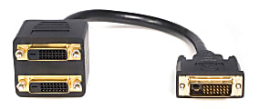 StarTech.com 1 ft DVI-D to 2x DVI-D Digital Video Splitter Cable - M/F - Connect two DVI-D displays simultaneously to a single DV - DVISPL1DD 1 thumbnail image