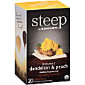 Steep by Bigelow® Organic Dandelion & Peach Rooibos & Green Tea Herbal Tea, Green Tea Bag - Herbal Tea, Green Tea - 17715 1 thumbnail image
