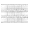 SwiftGlimpse Erasable Yearly Wall Calendar Planner, 48” x 72”, Black/White, Undated