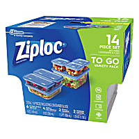 Ziploc 7-Pcs Set Plastic Food Storage Container Set
