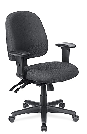 WorkPro® 2000 Series Multifunction Ergonomic Fabric Mid-Back Chair, Black
