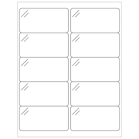 Office Depot® Brand Permanent Laser Labels, LL238CC, Rectangle, 4