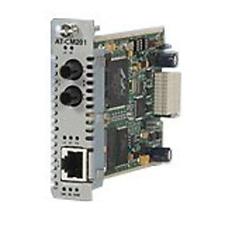 Allied Telesis Converteon AT-CM3K0S Gigabit Ethernet Rate Converter Line Card - 1 x RJ-45 - 10/100/1000Base-T - 1 x SFP (mini-GBIC)