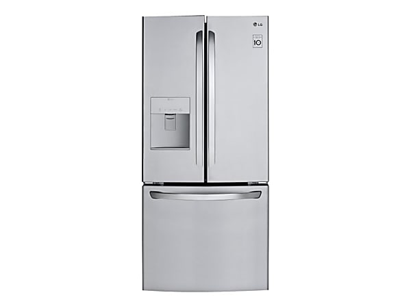LG LFDS22520S - Refrigerator/freezer - french door bottom freezer with water dispenser - width: 29.8 in - depth: 35.5 in - height: 68.5 in - 21.8 cu. ft - stainless steel