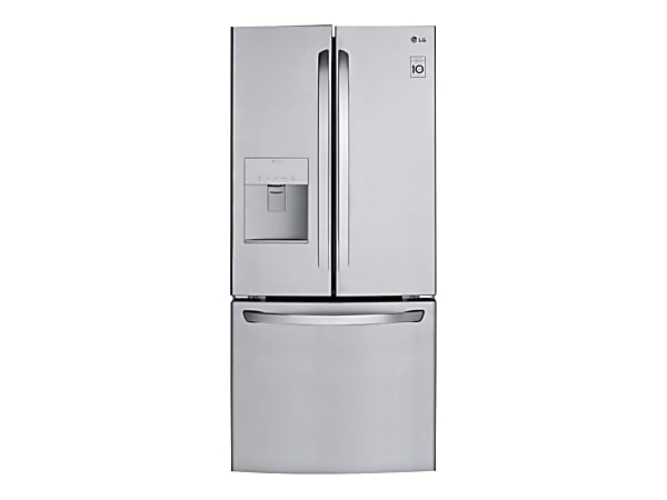 LG LFDS22520S - Refrigerator/freezer - french door bottom freezer with water dispenser - width: 29.8 in - LFDS22520S