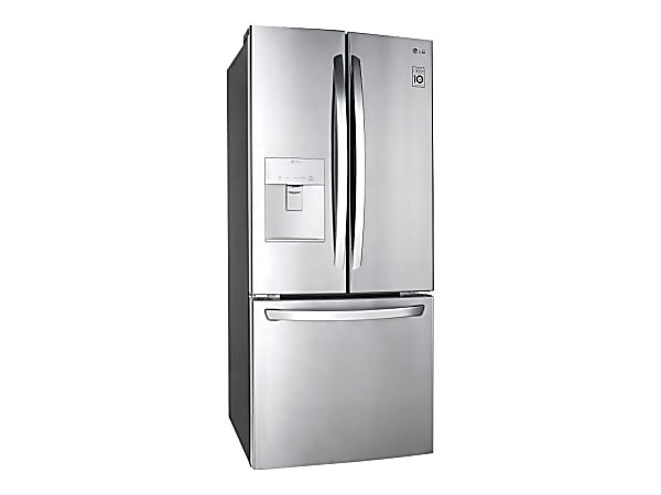 LG LFDS22520S Refrigeratorfreezer french door bottom freezer with water dispenser width 29.8 in depth 35.5 in height 68.5 in 21.8 cu. ft stainless steel Office Depot