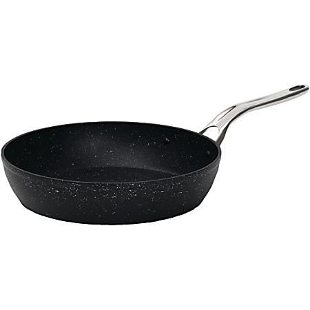 THE ROCK™ By Starfrit® Aluminum Nonstick Fry Pan With Stainless Steel Handle, 10”, Black