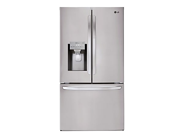 LG 22 cu. ft. Smart WI-FI Enabled French Door Counter-Depth Refrigerator - 22.10 ft³ - Non-reversible - 1x Freezer Drawer(s) - 14.80 ft³ Net Refrigerator Capacity - 7.30 ft³ Net Freezer Capacity