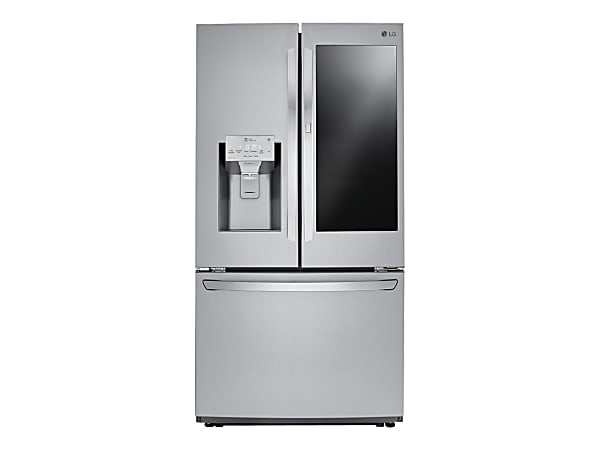LG LFXS26596S - Refrigerator/freezer - french door bottom freezer with water dispenser, ice dispenser - Wi-Fi - width: 35.7 in - depth: 34.9 in - height: 69.8 in - 26 cu. ft - stainless steel