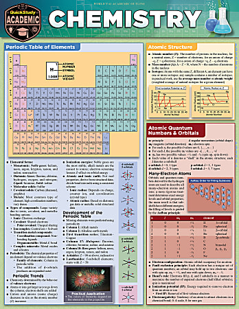 QuickStudy Guide, Chemistry, 218593