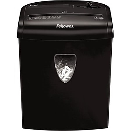 Fellowes Powershred H-8C Cross-Cut Shredder - Non-continuous Shredder - Cross Cut - 8 Per Pass - for shredding Staples, Credit Card, Paper Clip, Paper - 0.156" x 1.375" Shred Size - P-4 - 10 ft/min - 8.70" Throat - 3 Minute Run Time - 30 Minute Cool Down