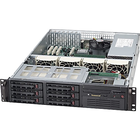 Supermicro SC822T-400LPB Chassis - Rack-mountable - Black