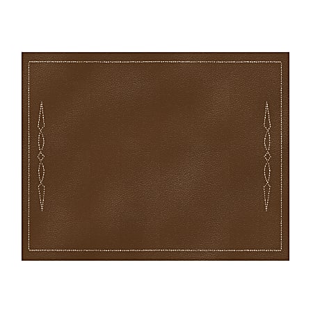 So-Mine Touch Of Class Desk Mat, 19-1/2" x 25-3/4", Brown