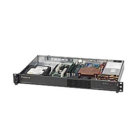 Supermicro SC510-200B Chassis - Rack-mountable - Black