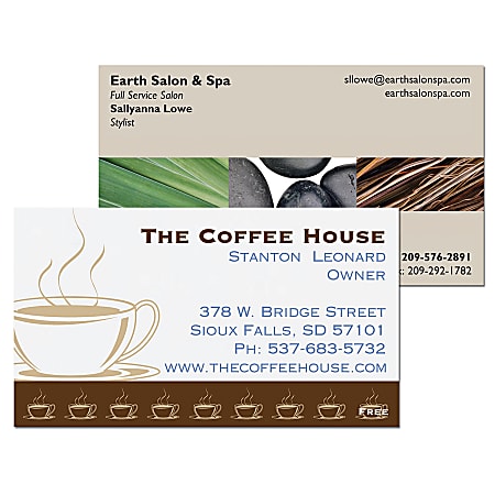 Full-Color Flat "Get Started" Business Cards, Box Of 100