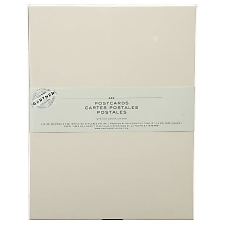 Gartner Studios® Post Cards, 4 1/4" x 5 1/2", Ivory, Pack Of 100